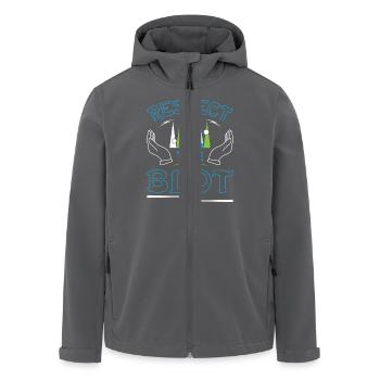 Backgammon Spiel - Recycelte Männer Softshell-Jacke von Stanley/Stella - Anthrazit - Vorne - AI Model Male 185 light (185cm)