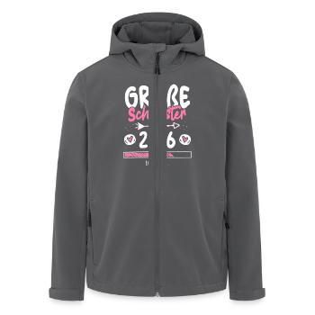 Große Schwester 2026 Loading - Recycelte Männer Softshell-Jacke von Stanley/Stella - Anthrazit - Vorne - AI Model Male 185 light (185cm)