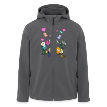 Ostern Kinder Küken Kind - Recycelte Männer Softshell-Jacke von Stanley/Stella - Anthrazit - Vorne - AI Model Male 185 light (185cm)