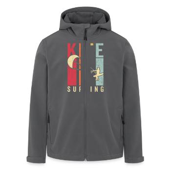 Kitesurfer Kiteboard Kitesurfen Kitesurf - Recycelte Männer Softshell-Jacke von Stanley/Stella - Anthrazit - Vorne - AI Model Male 185 light (185cm)