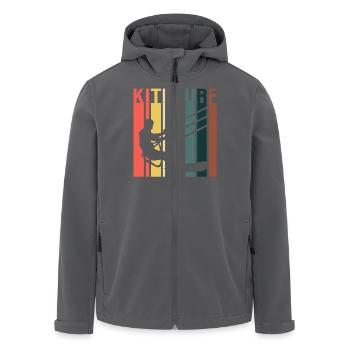 Kitesurfer Kiteboard Kitesurfen Kitesurf - Recycelte Männer Softshell-Jacke von Stanley/Stella - Anthrazit - Vorne - AI Model Male 185 light (185cm)