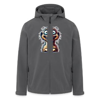 Erdmännchen - Recycelte Männer Softshell-Jacke von Stanley/Stella - Anthrazit - Vorne - AI Model Male 185 light (185cm)