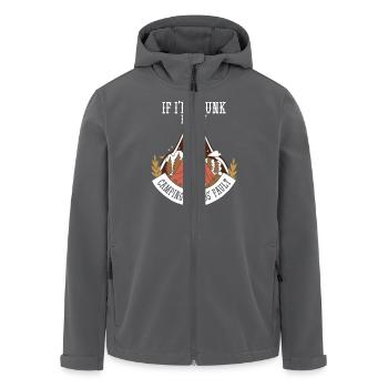 Wenn Ich Betrunken Bin, Ist Es Die Schuld Meiner - Recycelte Männer Softshell-Jacke von Stanley/Stella - Anthrazit - Vorne - AI Model Male 185 light (185cm)