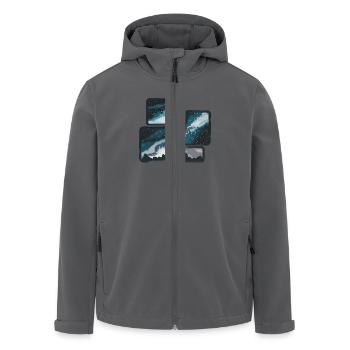 Galaxie Universum Landschaft: Ein Traum für - Recycelte Männer Softshell-Jacke von Stanley/Stella - Anthrazit - Vorne - AI Model Male 185 light (185cm)