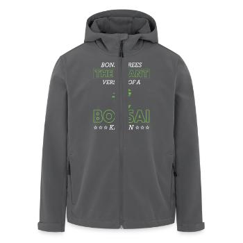 Bonsai Tree - Recycelte Männer Softshell-Jacke von Stanley/Stella - Anthrazit - Vorne - AI Model Male 185 light (185cm)