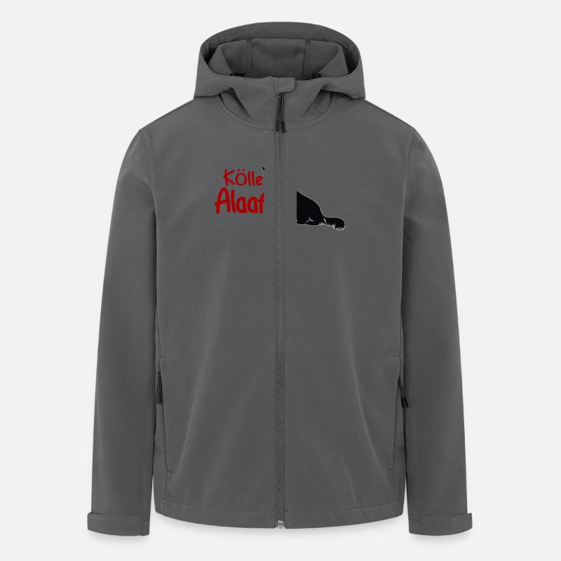 Kölle Alaaf Hund Kölle Alaaf Dog - Recycelte Männer Softshell-Jacke von Stanley/Stella - Anthrazit