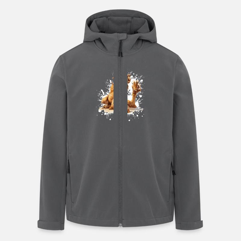 Kamel Bier Lustig - Recycelte Männer Softshell-Jacke von Stanley/Stella - Anthrazit