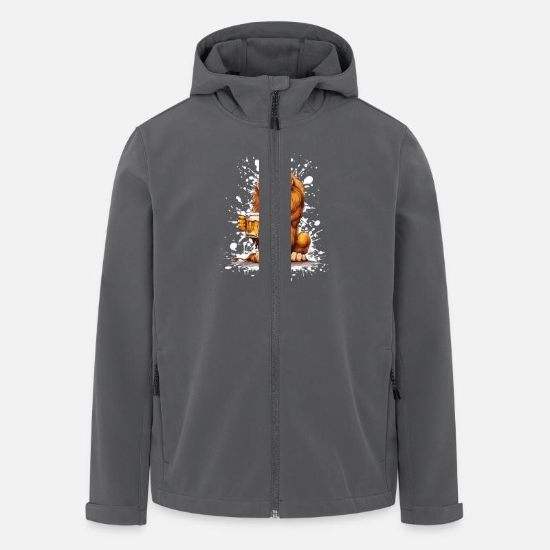 Lion Beer Funny - Men’s Recycled Softshell Jacket by Stanley/Stella - anthracite