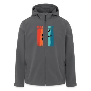 Parkour - Recycelte Männer Softshell-Jacke von Stanley/Stella - Anthrazit - Vorne - AI Model Male 185 light (185cm)