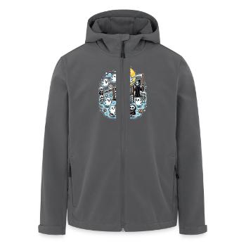 Geister Spielplatz Gruselige Halloween Party - Recycelte Männer Softshell-Jacke von Stanley/Stella - Anthrazit - Vorne - AI Model Male 185 light (185cm)