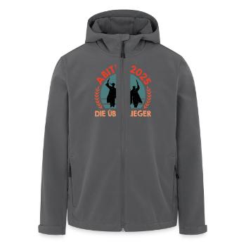 ABITUR 2025 DIE ÜBERFLIEGER Abiturient Lustiges - Recycelte Männer Softshell-Jacke von Stanley/Stella - Anthrazit - Vorne - AI Model Male 185 light (185cm)