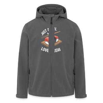 Sushi - Recycelte Männer Softshell-Jacke von Stanley/Stella - Anthrazit - Vorne - AI Model Male 185 light (185cm)