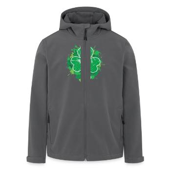St. Patrick's Day Klee Irland St. Patrick's Day - Recycelte Männer Softshell-Jacke von Stanley/Stella - Anthrazit - Vorne - AI Model Male 185 light (185cm)