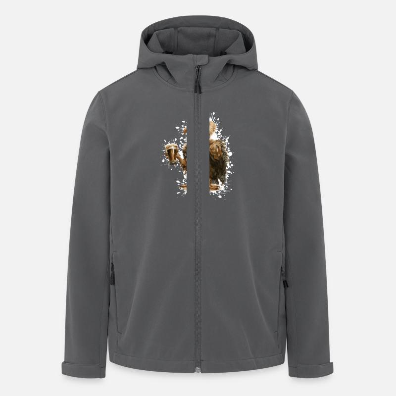 Harpy Bird Beer - Men’s Recycled Softshell Jacket by Stanley/Stella - anthracite
