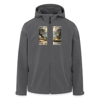 Wie sich das Leben nach einer Million Bier - Recycelte Männer Softshell-Jacke von Stanley/Stella - Anthrazit - Vorne - AI Model Male 185 light (185cm)