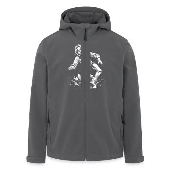 No Limits Skater-Girl Shirt – Stürze sind egal - Recycelte Männer Softshell-Jacke von Stanley/Stella - Anthrazit - Vorne - AI Model Male 185 light (185cm)