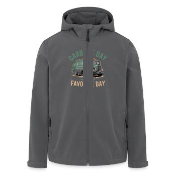 Müllabfuhrtag Ist Mein Lieblingstag - Humor für - Recycelte Männer Softshell-Jacke von Stanley/Stella - Anthrazit - Vorne - AI Model Male 185 light (185cm)