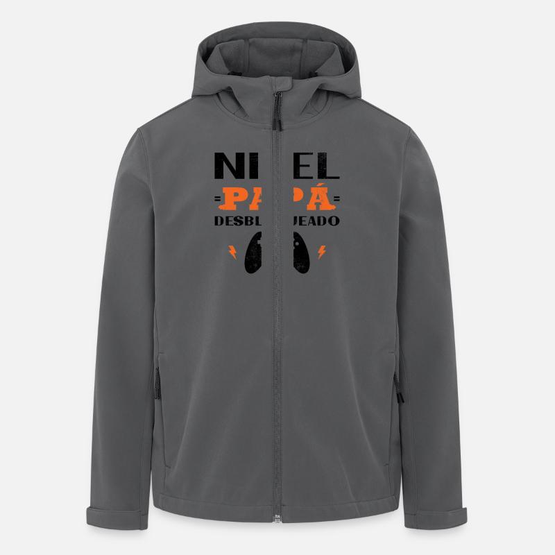 Dad level unlocked Intended Parents - Men’s Recycled Softshell Jacket by Stanley/Stella - anthracite