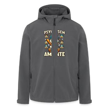 Psychisch Am Ente Ente Mit Baseballschläger - Recycelte Männer Softshell-Jacke von Stanley/Stella - Anthrazit - Vorne - AI Model Male 185 light (185cm)