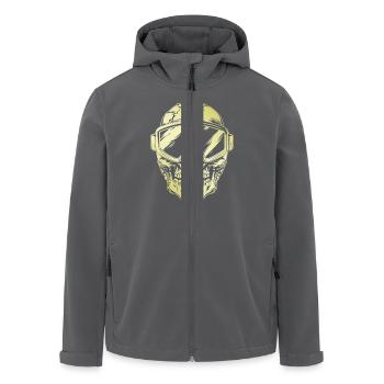 Ski Skibrille Skull - Recycelte Männer Softshell-Jacke von Stanley/Stella - Anthrazit - Vorne - AI Model Male 185 light (185cm)