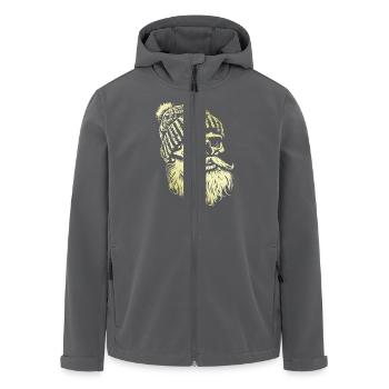 Holzfäller Skull - Recycelte Männer Softshell-Jacke von Stanley/Stella - Anthrazit - Vorne - AI Model Male 185 light (185cm)