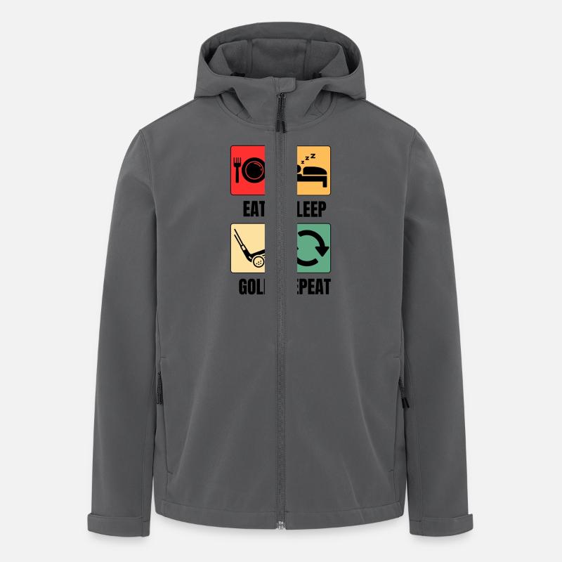Funny Golf Saying Golfer - Men’s Recycled Softshell Jacket by Stanley/Stella - anthracite