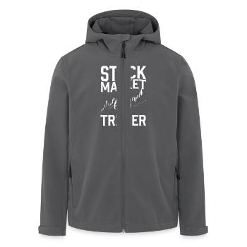 Börsenhändler Inspiration für Trader und - Recycelte Männer Softshell-Jacke von Stanley/Stella - Anthrazit - Vorne - AI Model Male 185 light (185cm)