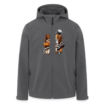 Basketball Basketballer - Recycelte Männer Softshell-Jacke von Stanley/Stella - Anthrazit - Vorne - AI Model Male 185 light (185cm)