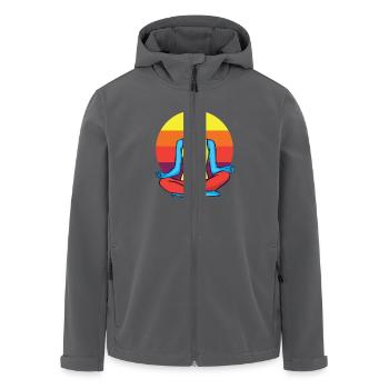 3047 ColorfulYogaTshirt PR t shirt - Recycelte Männer Softshell-Jacke von Stanley/Stella - Anthrazit - Vorne - AI Model Male 185 light (185cm)
