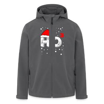 Ho hoch 3 haha Zeichenfläche 1 - Recycelte Männer Softshell-Jacke von Stanley/Stella - Anthrazit - Vorne - AI Model Male 185 light (185cm)