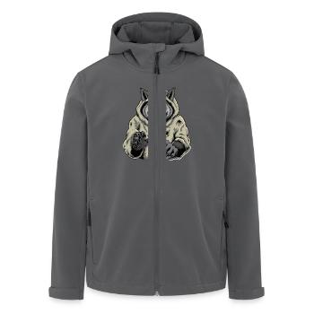 Wolf Im Schafspelz - Stärke und List - Recycelte Männer Softshell-Jacke von Stanley/Stella - Anthrazit - Vorne - AI Model Male 185 light (185cm)