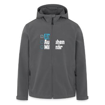 Abitur ABI AUSRUHEN MILLIONÄR Abi Lustiges - Recycelte Männer Softshell-Jacke von Stanley/Stella - Anthrazit - Vorne - AI Model Male 185 light (185cm)