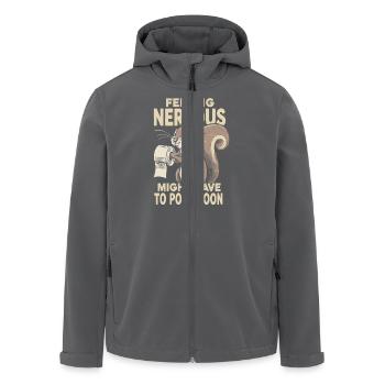 Reizdarmsyndrom Eichhörnchenkacke Humor - Recycelte Männer Softshell-Jacke von Stanley/Stella - Anthrazit - Vorne - AI Model Male 185 light (185cm)