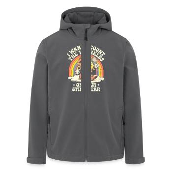 Ich möchte die Falten auf Deinem Stinkstern Anal Zählen - Recycelte Männer Softshell-Jacke von Stanley/Stella - Anthrazit - Vorne - AI Model Male 185 light (185cm)