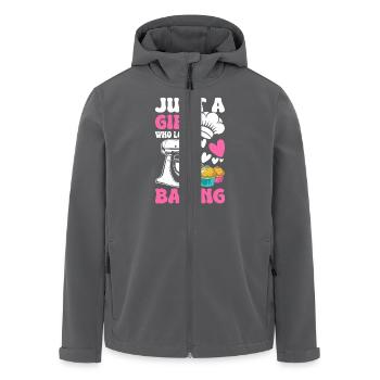 Backen Bäcker Bäckerei - Recycelte Männer Softshell-Jacke von Stanley/Stella - Anthrazit - Vorne - AI Model Male 185 light (185cm)