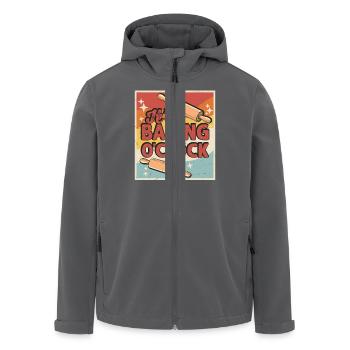 Backen Bäcker Bäckerei - Recycelte Männer Softshell-Jacke von Stanley/Stella - Anthrazit - Vorne - AI Model Male 185 light (185cm)