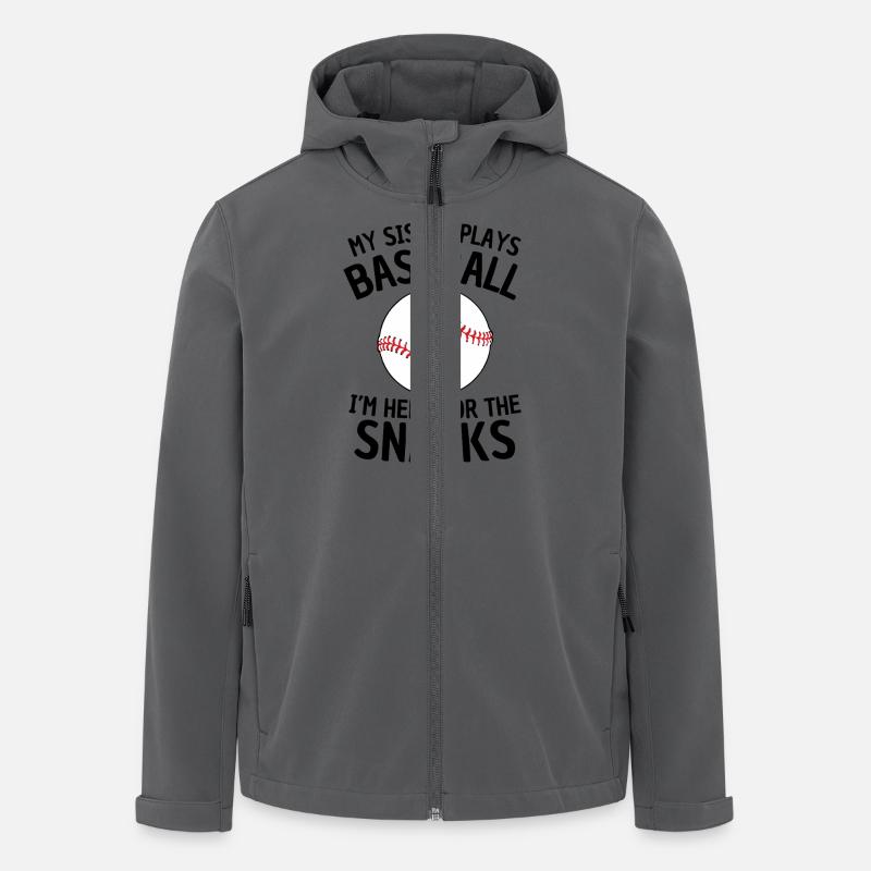 Funny Baseball Sister Design - Men’s Recycled Softshell Jacket by Stanley/Stella - anthracite