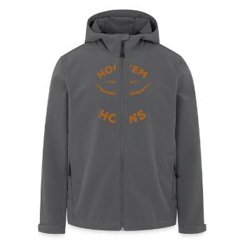Hookem horns texas KP Zeichenfläche 1 - Recycelte Männer Softshell-Jacke von Stanley/Stella - Anthrazit - Vorne - AI Model Male 185 light (185cm)