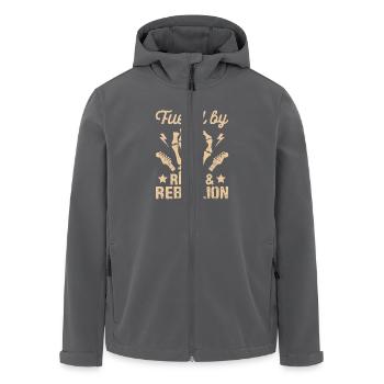 Rock And Roll - Recycelte Männer Softshell-Jacke von Stanley/Stella - Anthrazit - Vorne - AI Model Male 185 light (185cm)