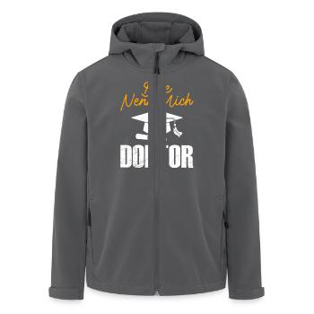 Doktortitel BITTE NENN MICH DOKTOR Lustiges - Recycelte Männer Softshell-Jacke von Stanley/Stella - Anthrazit - Vorne - AI Model Male 185 light (185cm)
