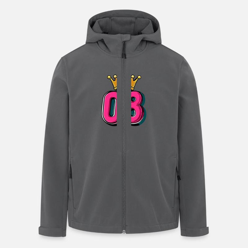 Couronne à 8 chiffres - Veste softshell homme en polyester recyclé Stanley/Stella - charbon