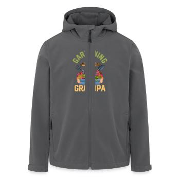 Gardening Grandpa Garden Botanical - Recycelte Männer Softshell-Jacke von Stanley/Stella - Anthrazit - Vorne - AI Model Male 185 light (185cm)