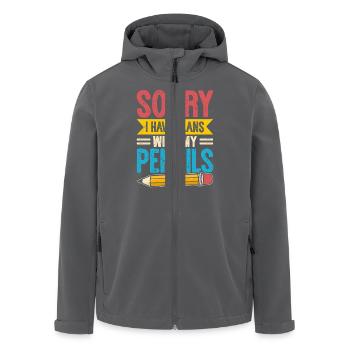 Architekt - Recycelte Männer Softshell-Jacke von Stanley/Stella - Anthrazit - Vorne - AI Model Male 185 light (185cm)