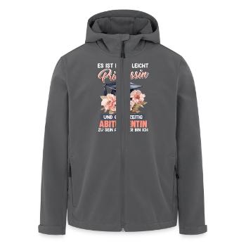 Abiturienten NICHT LEICHT PRINZESSIN ZU SEIN - Recycelte Männer Softshell-Jacke von Stanley/Stella - Anthrazit - Vorne - AI Model Male 185 light (185cm)
