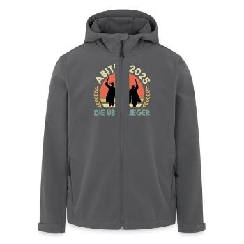 ABITUR 2025 DIE ÜBERFLIEGER Abiturient Lustiges - Recycelte Männer Softshell-Jacke von Stanley/Stella - Anthrazit - Vorne - AI Model Male 185 light (185cm)