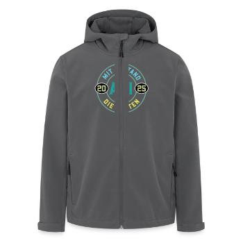 Abitur MIT ABSTAND DIE BESTEN ABI Lustiges - Recycelte Männer Softshell-Jacke von Stanley/Stella - Anthrazit - Vorne - AI Model Male 185 light (185cm)