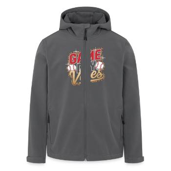 Baseball - Recycelte Männer Softshell-Jacke von Stanley/Stella - Anthrazit - Vorne - AI Model Male 185 light (185cm)