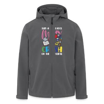 Diese Homeschool Mama Hat Einen Schwarm Auf Den - Recycelte Männer Softshell-Jacke von Stanley/Stella - Anthrazit - Vorne - AI Model Male 185 light (185cm)