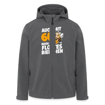 &0. Geburtstag &0 Jahre Flottes Bienchen Frau - Recycelte Männer Softshell-Jacke von Stanley/Stella - Anthrazit - Vorne - AI Model Male 185 light (185cm)