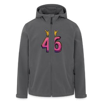 46 Nombre Couronne - Veste softshell homme en polyester recyclé Stanley/Stella - charbon - Devant - AI Model Male 185 light (185cm)